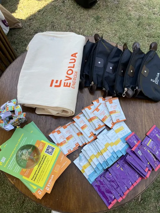 Kit de brindes do Evolua Eco Day